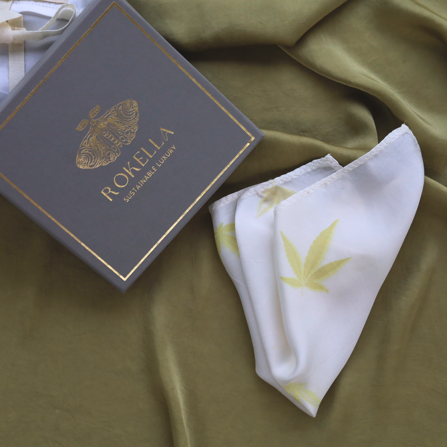 Cannabis Print Pocket square