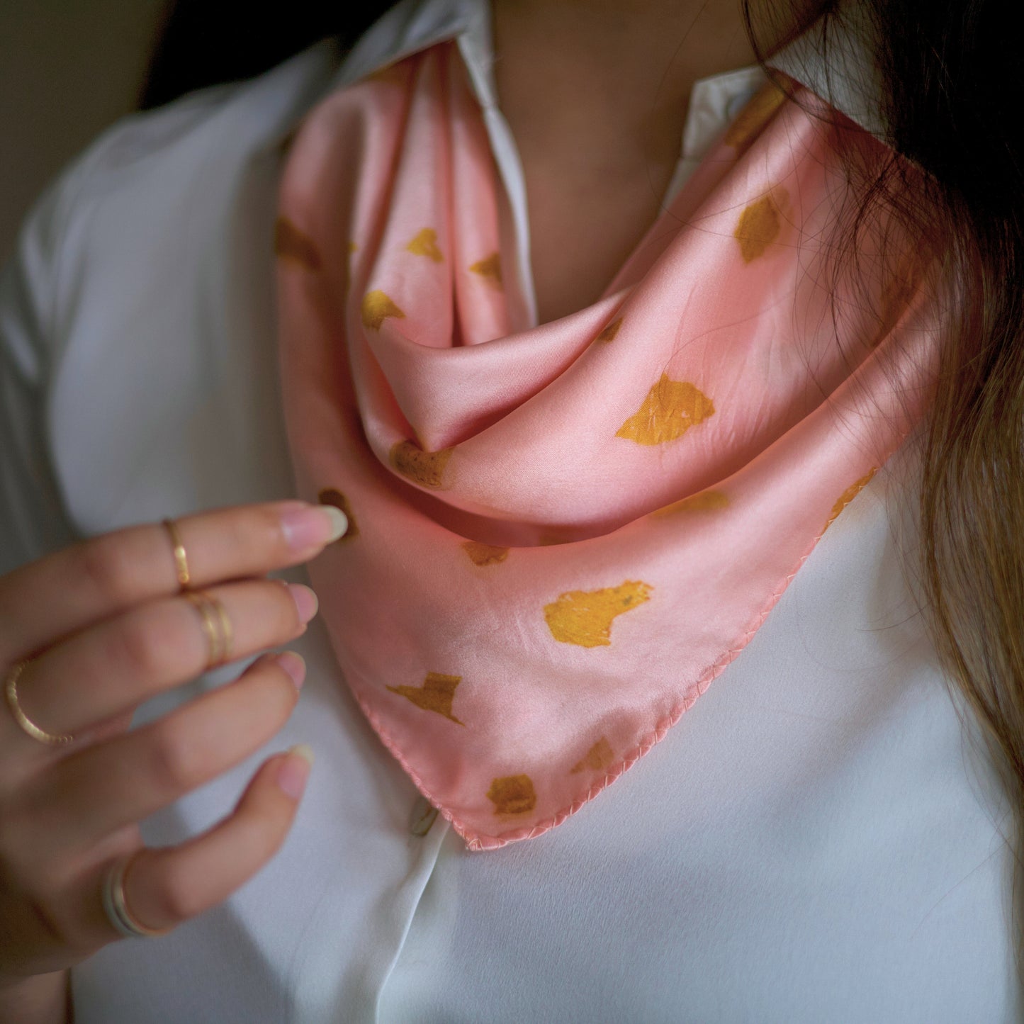 Pink Terrazzo Scarf