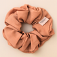 Peachy Nude Vegan Silk Scrunchie
