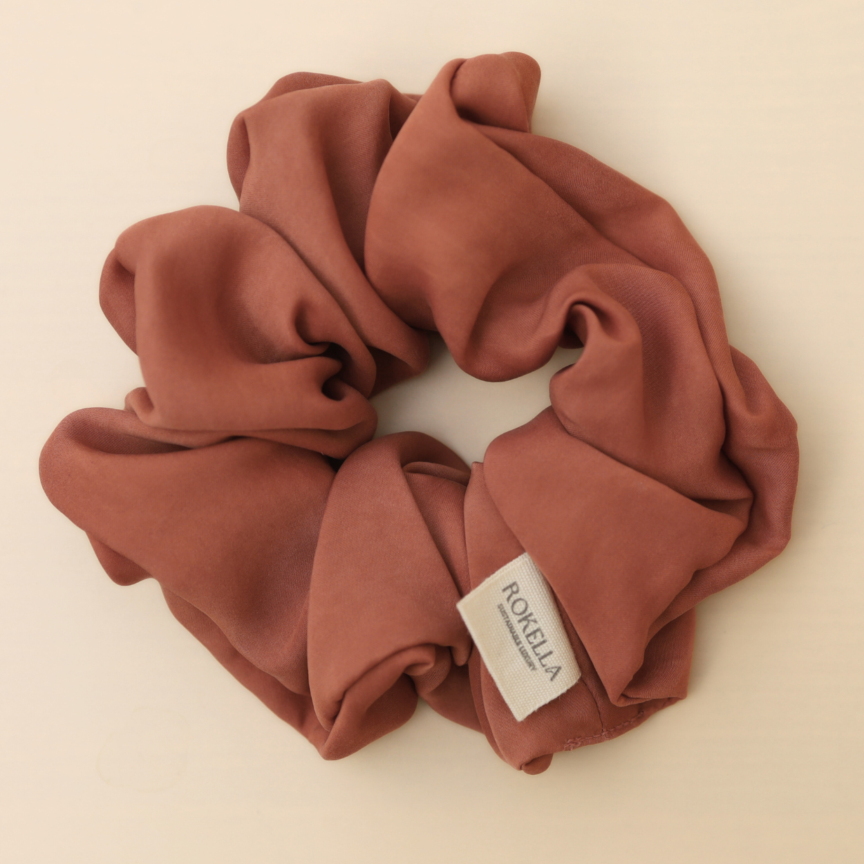 Redwood Matte Pink Vegan Silk Scrunchie