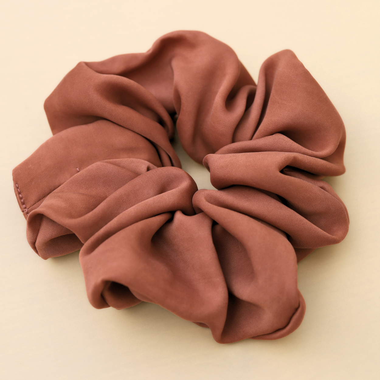 Redwood Matte Pink Vegan Silk Scrunchie