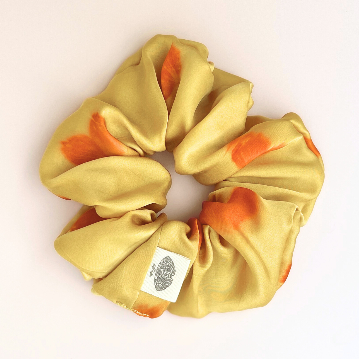 Sunshine Love Vegan Silk Satin Scrunchie