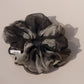 Black Créme Organza Scrunchie